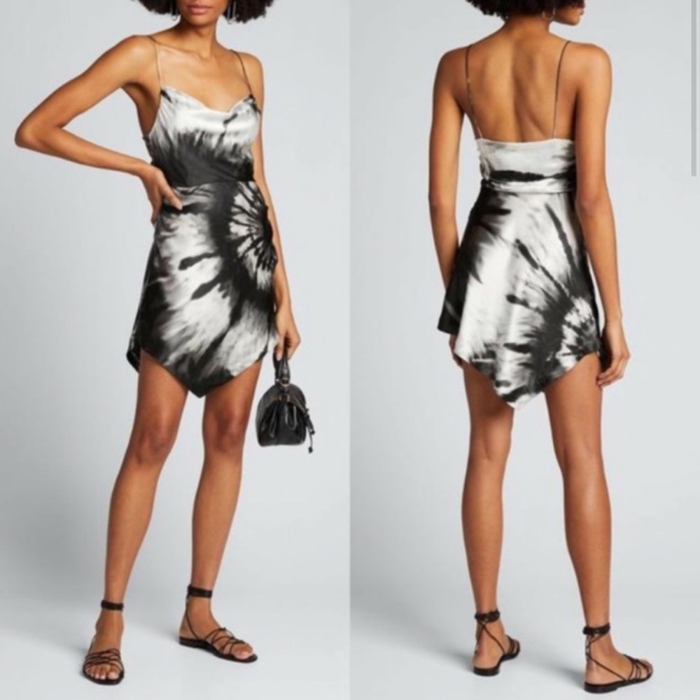 Retrofete Tie Dye Silk Dress